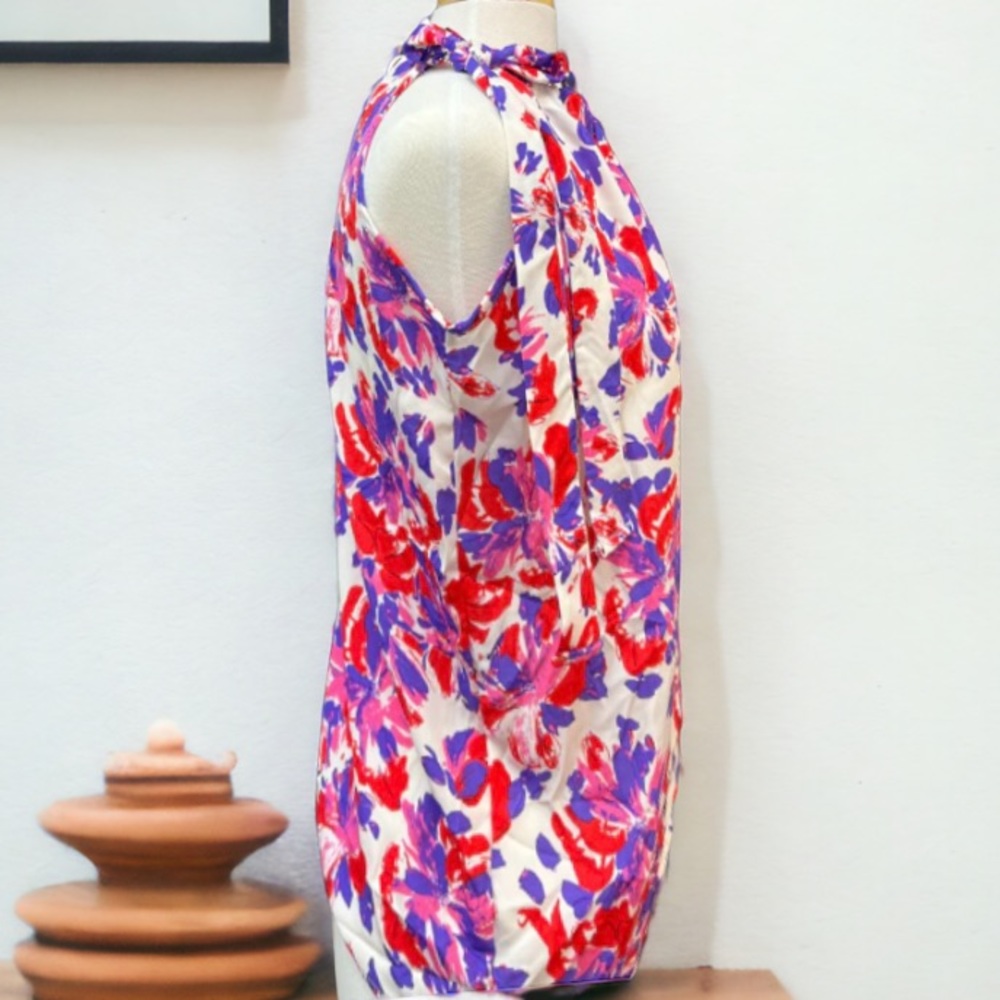 Bibi Kameron Ribbon One Shoulder Top Size Large - Picture 5 of 10